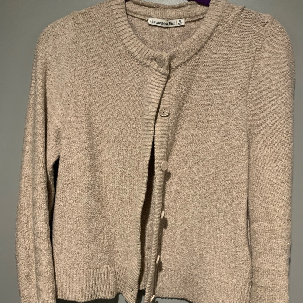 Abercrombie & Fitch Women's Tan Cardigan